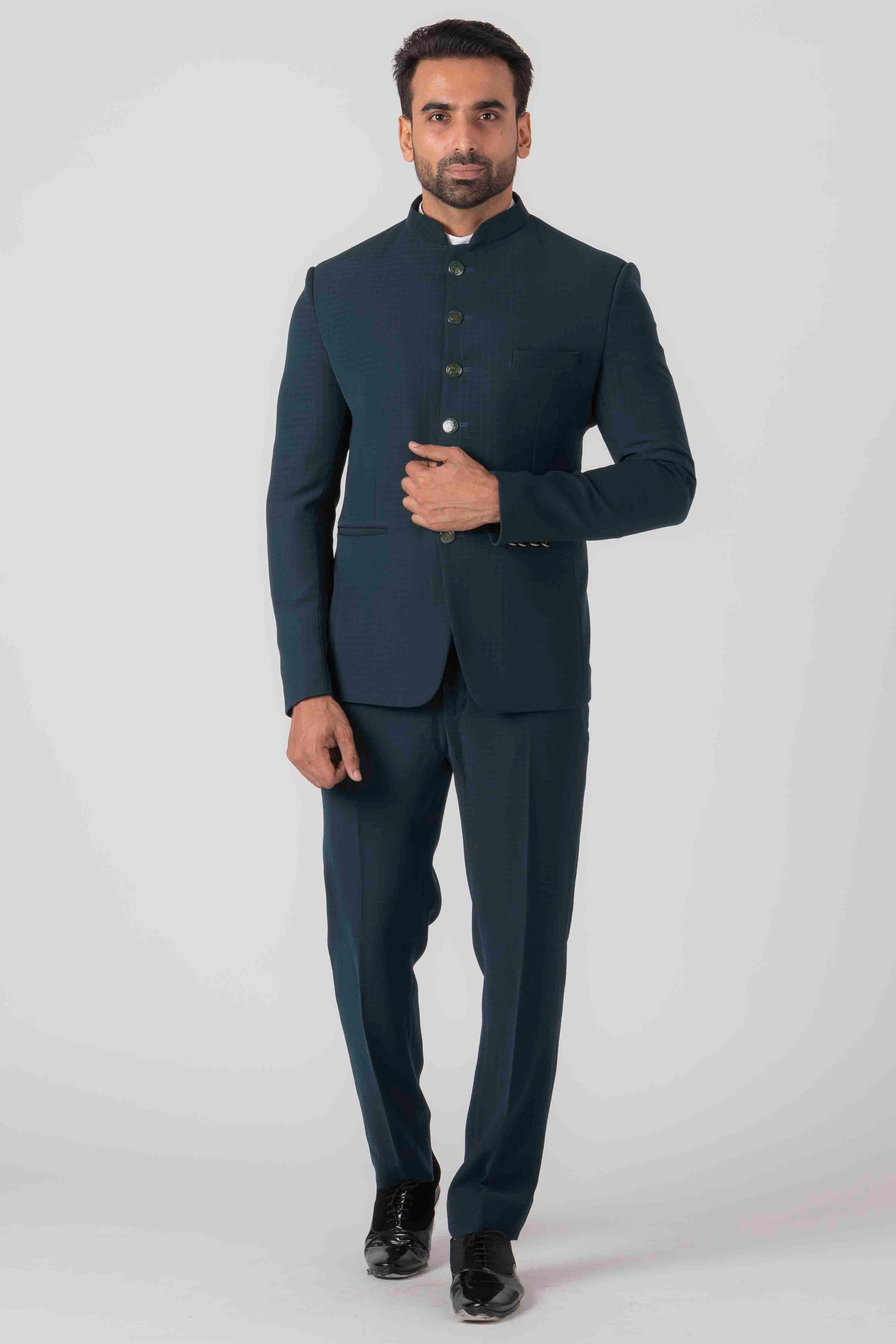 Men Dark Green Jodhpuri Suit, Japanese at Rs 5999 in New Delhi | ID:  27096143373